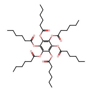 Benzene-hexa-n-hexanoate structure