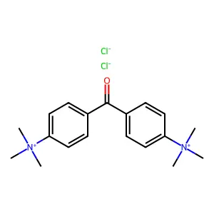 Benzenaminium, 4,4'-carbonylbis(N,N,N-trimethyl-, dichloride structure