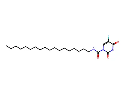 5-Fluoro-3,4-dihydro-N-octadecyl-2,4-dioxo-1(2H)-pyrimidinecarboxamide structure
