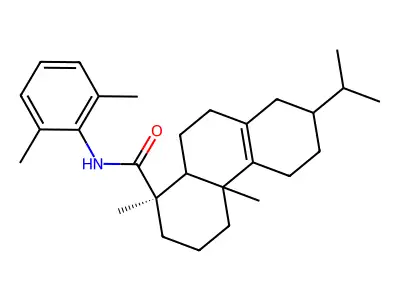 N-(2,6-Dimethylphenyl)-delta(8)-dihydroabietamide structure