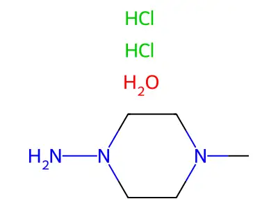 1-Amino-4-methylpiperazine dihydrochloride monohydrate structure