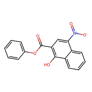 Phenyl 1-hydroxy-4-nitro-2-naphthoate structure