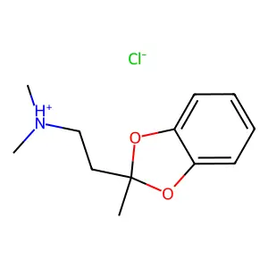 1,3-Benzodioxole, 2-(2-(dimethylamino)ethyl)-2-methyl-, hydrochloride structure
