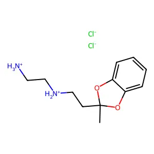 1,3-Benzodioxole, 2-(2-(2-aminoethyl)amino)ethyl-2-methyl-, dihydrochloride structure