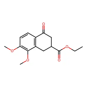 ethyl 7,8-dimethoxy-4-oxo-2,3-dihydro-1H-naphthalene-2-carboxylate structure