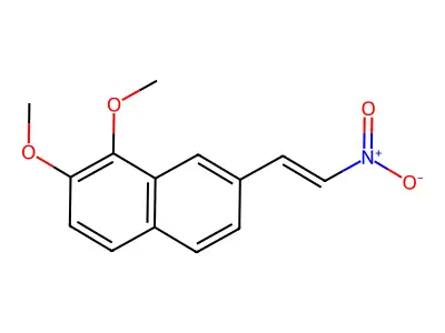 1,2-Dimethoxy-7-(2-nitroethenyl)naphthalene structure