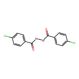 Se-(4-chlorobenzoyl)selanyl 4-chlorobenzenecarboselenoate structure