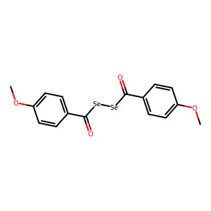 Se-(4-methoxybenzoyl)selanyl 4-methoxybenzenecarboselenoate structure