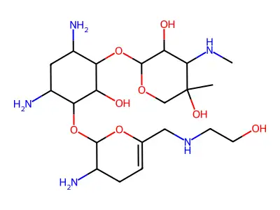6'-N-(2-Hydroxyethyl)sisomicin structure