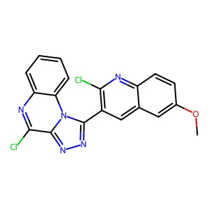 4-Chloro-1-(2-chloro-6-methoxyquinolin-3-yl)-[1,2,4]triazolo[4,3-a]quinoxaline structure
