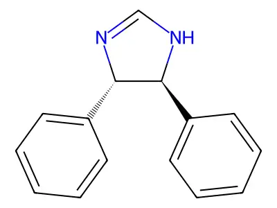 4,5-Dihydro-4,5-diphenyl-1H-imidazole structure