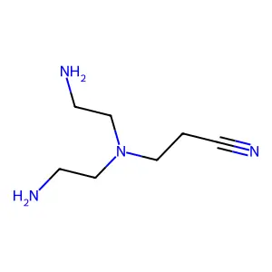 3-((2-Aminoethyl)amino)propiononitrile, N-(2-aminoethyl) derivative structure