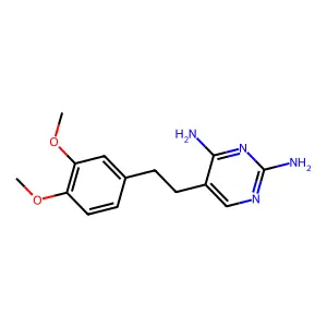 5-[2-(3,4-Dimethoxyphenyl)ethyl]pyrimidine-2,4-diamine structure
