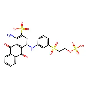 Remazol Brilliant Blue R structure