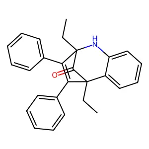 2,5-Diethyl-3,4-diphenyl-2,5-dihydro-1H-2,5-methano-1-benzazepin-10-one structure