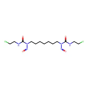 Urea, 1,1'-heptamethylenebis(3-(2-chloroethyl)-1-nitroso- structure