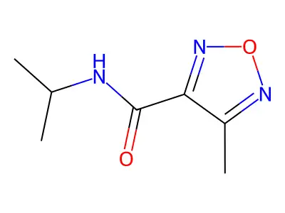 4-Furazancarboxamide, N-isopropyl-5-methyl- structure