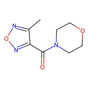 Furazan, 3-methyl-4-morpholinocarbonyl- structure