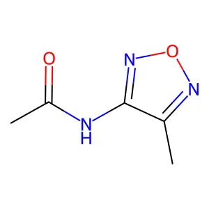 Furazan, 3-acetylamino-4-methyl- structure