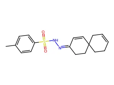 4-methyl-N-(spiro[5.5]undeca-4,9-dien-3-ylideneamino)benzenesulfonamide structure