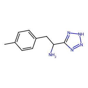 2-(4-methylphenyl)-1-(2H-tetrazol-5-yl)ethanamine structure