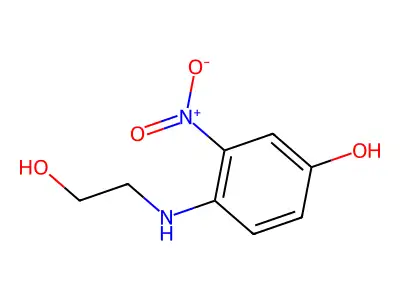 4-[(2-Hydroxyethyl)amino]-3-nitrophenol structure