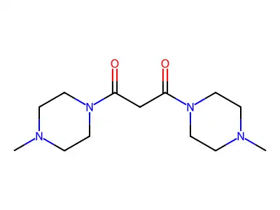 1,3-Propanedione, 1,3-bis(4-methyl-1-piperazinyl)- structure