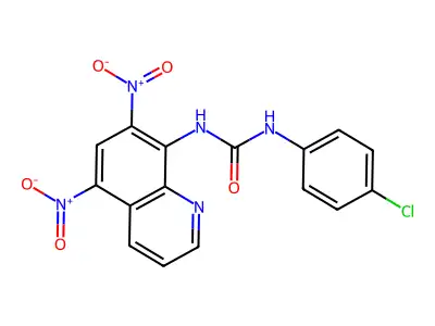 N-(4-Chlorophenyl)-N'-(5,7-dinitroquinolin-8-yl)urea structure