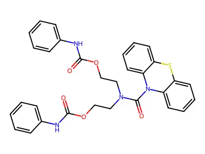 10H-Phenothiazine-10-carboxamide, N,N-bis(2-(((phenylamino)carbonyl)oxy)ethyl)- structure