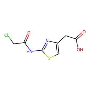 2-(2-Chloroacetamido)-4-thiazoleacetic acid structure