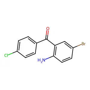 (2-Amino-5-bromophenyl)(4-chlorophenyl)methanone structure
