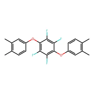 1,4-Bis(3,4-dimethylphenoxy)-2,3,5,6-tetrafluorobenzene structure