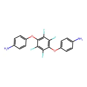 4-[4-(4-Aminophenoxy)-2,3,5,6-tetrafluorophenoxy]aniline structure