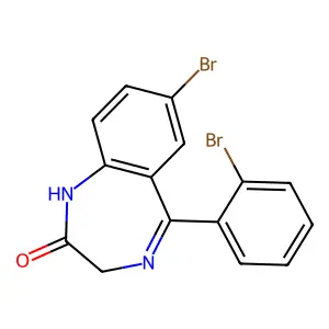 2H-1,4-Benzodiazepin-2-one, 7-bromo-5-(2-bromophenyl)-1,3-dihydro- structure