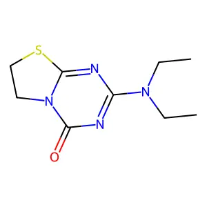2-(Diethylamino)-6,7-dihydro-4H-[1,3]thiazolo[3,2-a][1,3,5]triazin-4-one structure