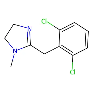 1H-Imidazole, 2-((2,6-dichlorophenyl)methyl)-4,5-dihydro-1-methyl- structure