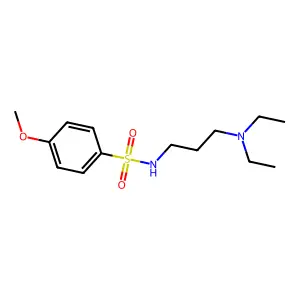 N-[3-(diethylamino)propyl]-4-methoxybenzenesulfonamide structure