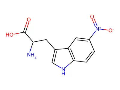 Tryptophan, 5-nitro- structure