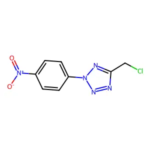 2H-Tetrazole, 5-(chloromethyl)-2-(4-nitrophenyl)- structure