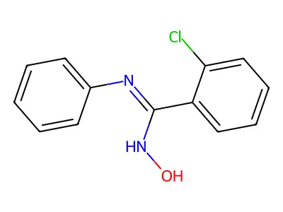 2-chloro-N'-hydroxy-N-phenylbenzenecarboximidamide structure