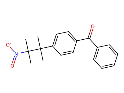4-(2-Nitro-1,1,2-trimethylpropyl)benzophenone structure