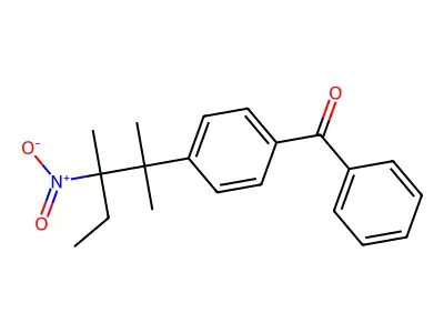 4-(2-Nitro-1,1,2-trimethylbutyl)benzophenone structure