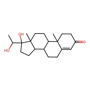 17alpha,20beta-Dihydroxyprogesterone structure