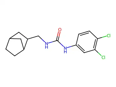 1-(2-Bicyclo[2.2.1]heptanylmethyl)-3-(3,4-dichlorophenyl)urea structure