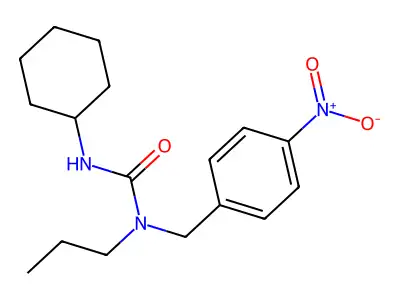 N'-Cyclohexyl-N-[(4-nitrophenyl)methyl]-N-propylurea structure