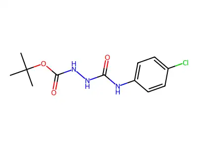Tert-butyl N-[(4-chlorophenyl)carbamoylamino]carbamate structure
