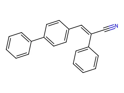 2-Phenyl-3-(4-phenylphenyl)prop-2-enenitrile structure