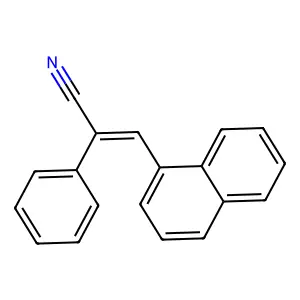 3-(Naphthalen-1-yl)-2-phenylacrylonitrile structure