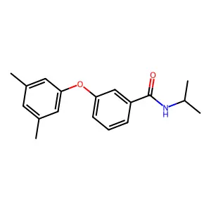 Benzamide, 3-(3,5-dimethylphenoxy)-N-(1-methylethyl)- structure