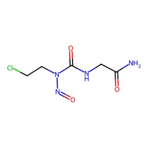Urea, 1-(carbamoylmethyl)-3-(2-chloroethyl)-3-nitroso- structure